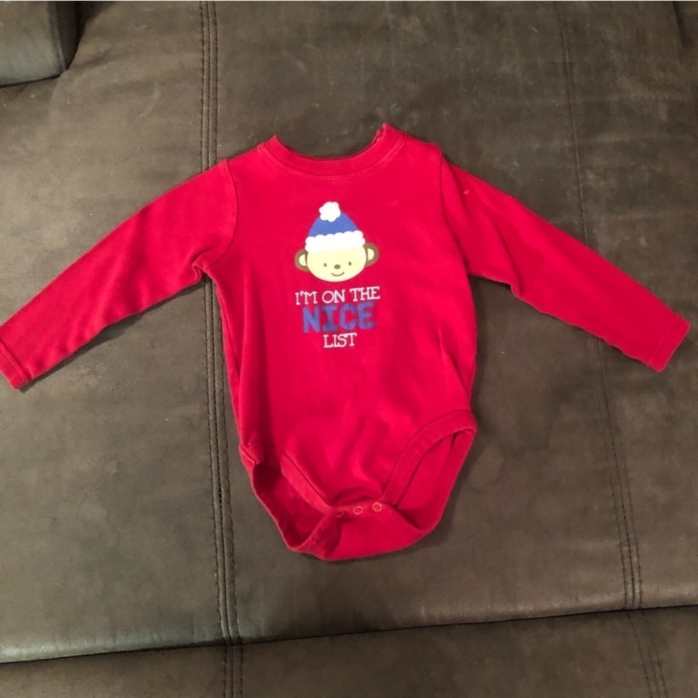 Holiday Long Sleeve Onesie Size 18-24 Months